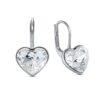 SWAROVSKI Bella Drop Pierced Earrings with Heart