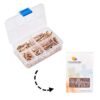 PH PandaHall 200pcs Slide On End Clasp Tubes