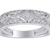 Sterling Silver Diamond Band Ring