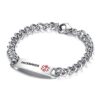 SOS Emergency Medical Alert ID Bracelets for Men Women