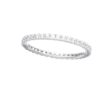 Platinum-Plated Sterling Silver All-Around Band Ring set