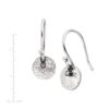 'Mini Crystal Disc' Drop Earrings with Crystals in Sterling Silver