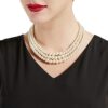 BABEYOND Round Imitation Pearl Necklace Vintage