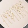 Ear Wrap Crawler Hook Earrings, 14K Gold
