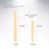 Minimalist 14K Gold-Plated Bar Earrings – Elegant & Hypoallergenic for Everyday Wear