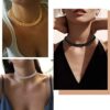 Gold Choker Necklaces for Men 10MM