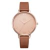 SHENGKE Watches Leather Band Luxury Quartz Watch
