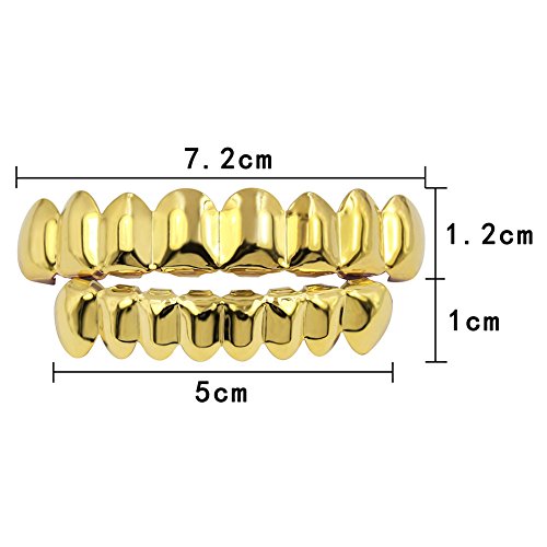 18K Gold Bottom Tooth Grillz Hip Hop Mouth Grills