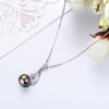 CHAULRI Authentic 9-10mm South Sea Tahitian Black Pearl Pendant
