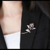 TULIP LY Created Crystal Brooch Crystal Rhinestone