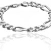 Men's Bracelet Italian 9.70 mm Solid Figaro Link