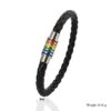 LGBT Rainbow Bracelet Stainless Steel Magnetic