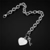 Initial Charm Bracelet for Women - Engraved Letter A Initial Bracelet