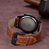 Men's Watches Classic Black Brown Leather Band