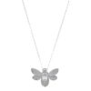 Sterling Silver Bumblebee Pendant Necklace