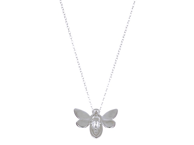Sterling Silver Bumblebee Pendant Necklace