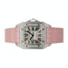 Silver Dial Womens Watch Cartier Santos Automatic