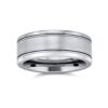 Titanium Wedding Band Ring Bling Comfort Fit 8MM