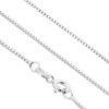 Italian Sterling Silver 1mm Sturdy Box Chain Necklace