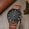 BRIGADA Men's Watches Classic Black Business Casual Wrist Watch