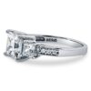 BERRICLE Rhodium Plated Sterling Silver Princess