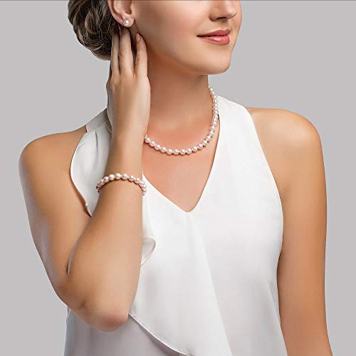 7-8mm Freshwater Cultured Pearl Set for Women Includes Necklace
