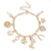 CEALXHENY Women’s Charm Bracelet Polished Unicorn Star