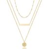 14k Real Gold Choker Disc Necklace Handmade