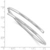 925 Sterling Silver .05ct Diamond Bangle Bracelet Cuff Expandable