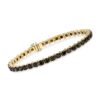 14kt Yellow Gold Ross-Simons Black Diamond Tennis Bracelet