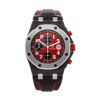 Automatic Red Dial Watch Audemars Piguet Royal Oak