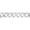Silver Thick Curb Cuban Link Chain Bracelet