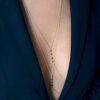 Gold Body Chain Bead Cross Bra Body Chain