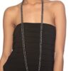 Black Oval Freshwater Cultured Pearl Rope