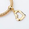 Gold Silver Plated Charm Bracelet for Women Stretch Crystal