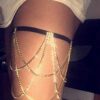 Victray Adjustable Crystal Leg Chain – Perfect for Nightclubs, Festivals, and Holiday Glam ✨