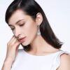 Crystal Luxury Dual Teardrop Wedding Clip-On Earrings