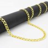 Nuragold 10k Yellow Gold 7mm Cuban Curb Link Chain Bracelet