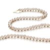 White 5-5.5mm AA Quality Freshwater Gold Cultured Pearl Necklace