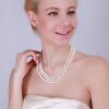 JYX Pearl Triple Strand Necklace AA+ Quality