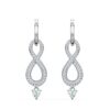 Swarovski Dangling Hoop Pierced Earrings for Women