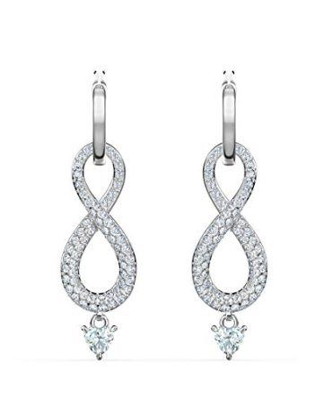 Swarovski Dangling Hoop Pierced Earrings for Women