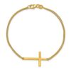 Leslie's 14k Yellow Gold Polished Cross 2-Strand Bracelet for Women - A Timeless Gift of Luxury ✨