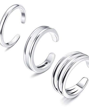 Minimalist Toe Rings Set Simple Open Thin Band Ring Adjustable