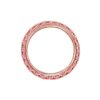 Platinum-Plated Sterling Silver 3 Row Pave Ring set