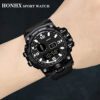 Discover the Men's Digital Sports Watch – Waterproof LED Display, Stylish & Functional