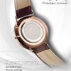 BRIGADA Rose Gold Business Casual Wrist Watch for Men