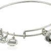 Oyster and Pearl Rafaelian Silver-Tone Expandable Bracelet