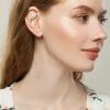 Ear Cuff Wrap Crawler Hook Earrings Silvery Rhinestone