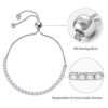 Tennis Bracelet for Women Hypoallergenic Silver Bracelet